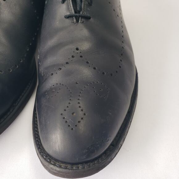 Allen Edmonds FAIRFAX Oxfords 11.5 D Black Wholecut Leather Dress Brogue USA main image 9